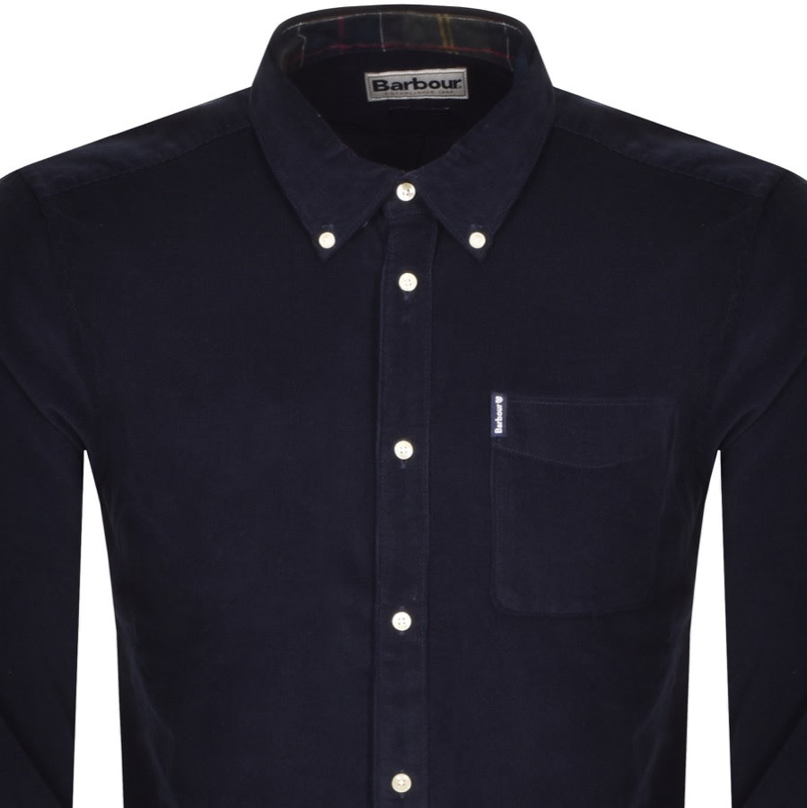 Alternative Image for ProductBarbour Long Sleeved Corduroy Shirt Navy2